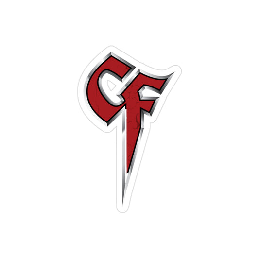 Crossfade Transparent Outdoor Stickers, Die-Cut, 1pcs