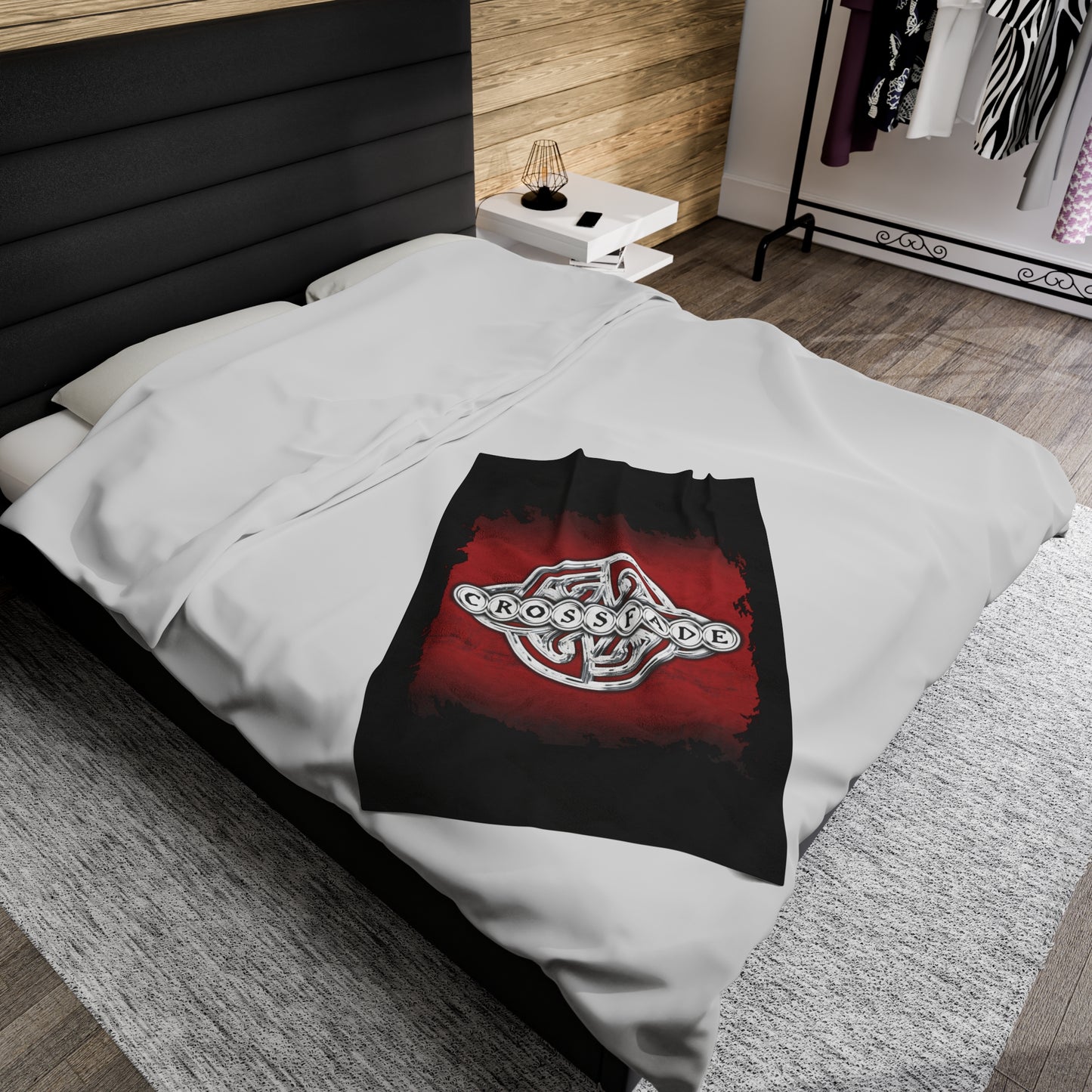 Crossfade Velveteen Plush Blanket